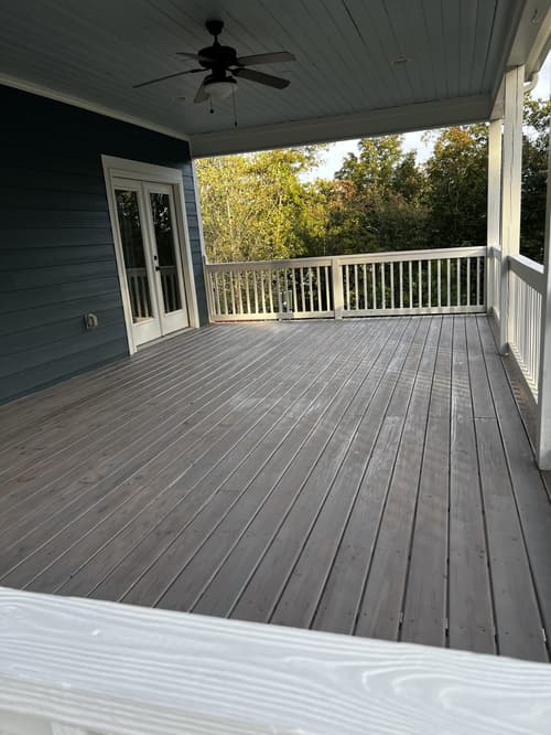 damaged deck stair stringer replaced in Chelsea, AL