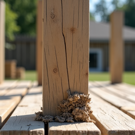 Deck post rot repair in Birmingham, AL