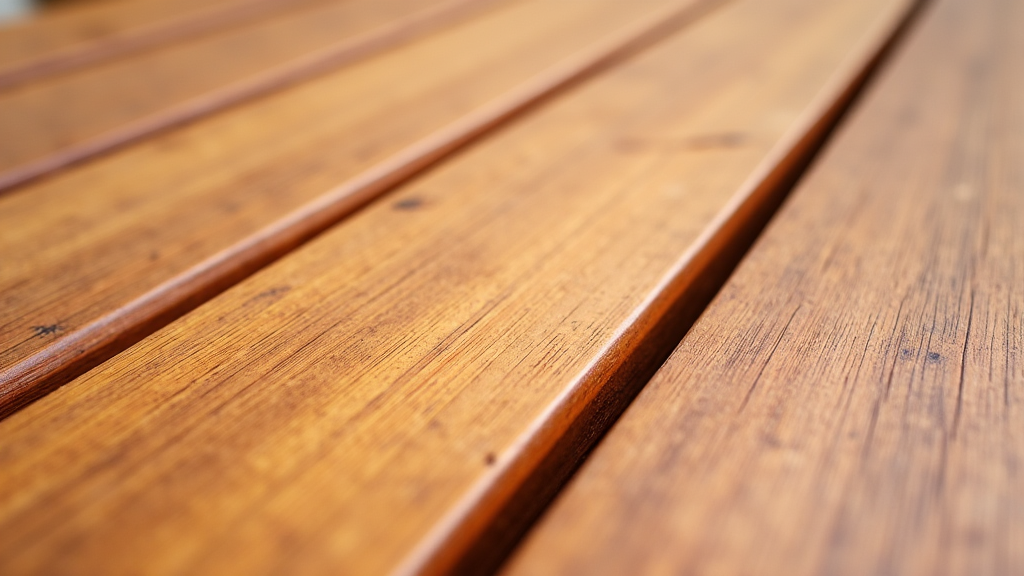 Clean and well-maintained pressure treated wood deck after professional staining by Alabama Deck Restoration in Vestavia Hills, AL